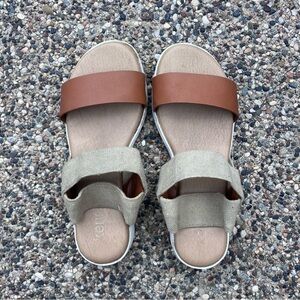 Kensie Everlee Women’s Sandals Platform | Elastic Ankle Strap | Size 6